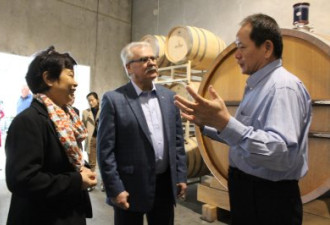 农业部长参观华人酒庄 看好出口到中国