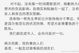 张子萱承认与陈赫恋情 正打离婚官司