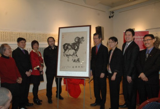 丰业银行推出名画家章天柱“三羊开泰”