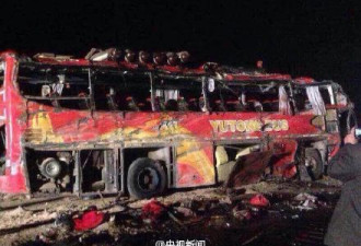新疆巴楚境内1辆客车侧翻致22人死38伤