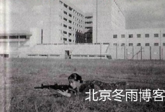 赵薇20年前打靶照曝光 迷彩服趴地上