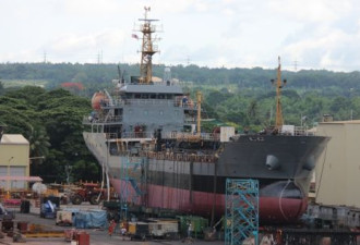 菲律宾最大军舰服役 由中国造油船改装