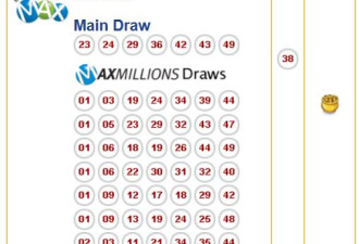 快查查号码：Lotto Max一注独中5500万