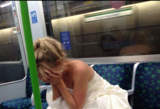 地铁哭泣新娘和钟丽缇遭冷遇2照片走红