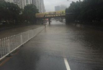 又看海：武汉暴雨地铁被淹 公交变船