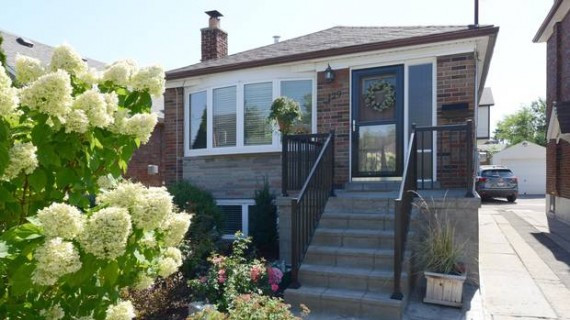 This detached bungalow in East York had an asking price of $699,900 and sold for $765,000.