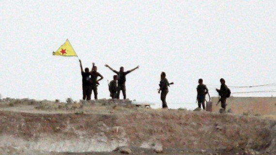 Kurdish YPG fighters