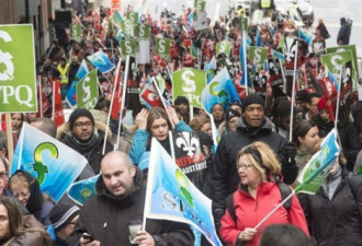魁北克公共雇员工会罢工活动继续扩大