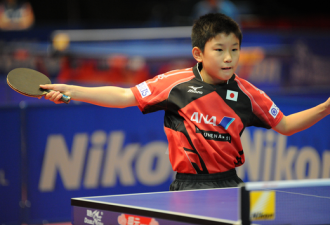 12岁华裔乒乓神童创纪录 但已是日本人