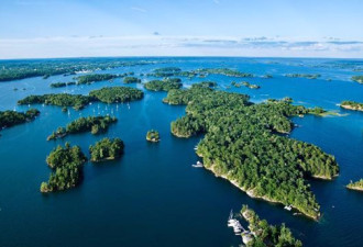 加拿大东部著名旅游景点之：千岛湖