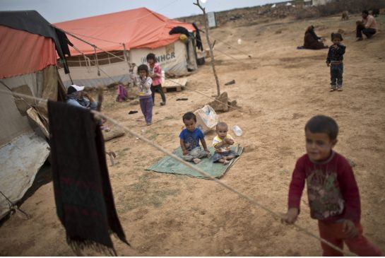 The 4.2 million Syrian refugees displaced by war are mostly in Turkey, Lebanon and Jordan, like the camp above in Mafraq, and some have been there since civil war erupted in 2011.