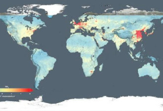 NASA全球雾霾地图：中国雾霾令人震惊