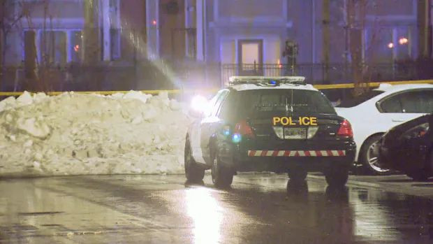 The OPP used their GPS to locate the vehicle in this Mississauga condominium parking lot, according to Sgt. Kerry Schmidt.