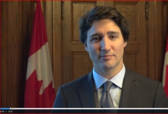 杜鲁多总理给加拿大华人拜年