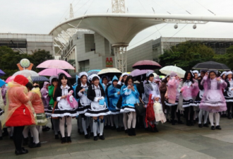 715名萌萌哒女仆聚会 打破吉尼斯纪录