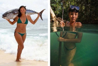夏威夷女子捕鱼为生 能直接咬死章鱼