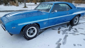 A vintage 1969 Yenko Camaro that was stolen during a break-in in Welland, Ont. is pictured in this police handout photo.