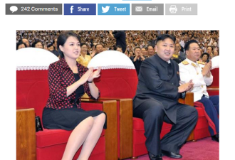 朝鲜第一夫人生活作风奢华 民众反感