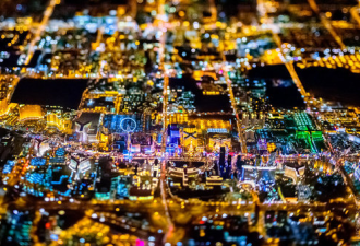 摄影师万米高空拍摄城市俯瞰图：美翻了