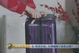 无语：八千块行李箱摔坏 国航赔四百