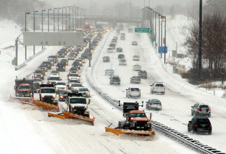 大多地区大雪 24小时发850起交通事故