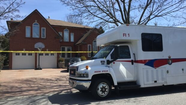 York Regional Police say they were called to a home on Dunvegan Drive near Highway 7 and Yonge Street Thursday morning just before 11 a.m. about reports of two people deceased.