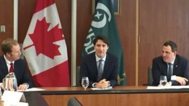 Prime Minister Justin Trudeau announced funding for a major infrastructure project in Sudbury, Ont.