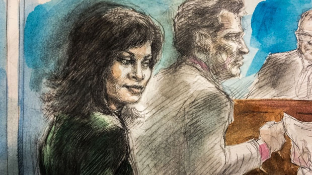 Rohinie Bisesar, pictured in a courtroom sketch from Apr. 22, 2015.