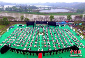 成都富二代婚礼：豪车环绕摆宴200桌