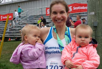 加国新妈妈首次参加马拉松就获冠军