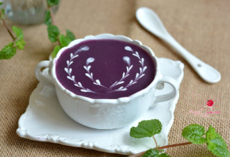 养生美食：教你怎样做紫薯糯米糊