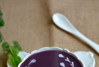 养生美食：教你怎样做紫薯糯米糊