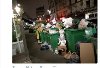 清洁队罢工四天后 巴黎现在变这样