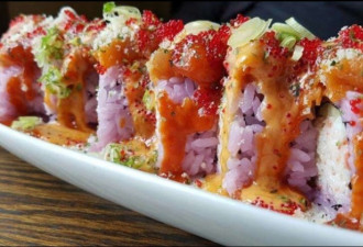 温哥华独一无二的粉色寿司你吃过吗？