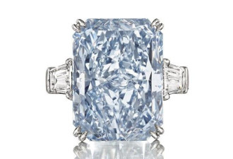 世界最大浓彩蓝钻拍卖 盘点钻石家族的世界之最
