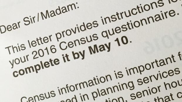 Letters from Statistics Canada containing access codes for the 2016 census ask recipients to