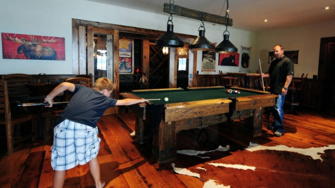 Photograph taken inside Wendel Clark's Muskoka cottage. AIRBNB