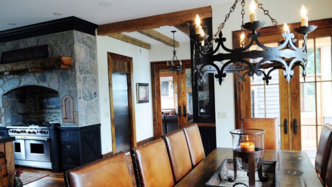 Inside the kitchen at Wendel Clark's cottage. AIRBNB