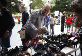 西裔男市长带领硅谷汉子集体穿高跟鞋上街