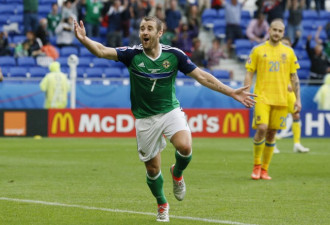 欧洲杯北爱尔兰2-0乌克兰 又是最后1分钟进球