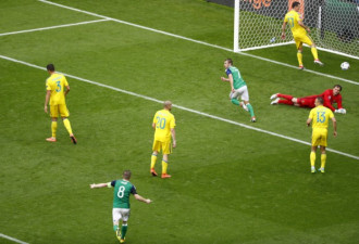 欧洲杯北爱尔兰2-0乌克兰 又是最后1分钟进球