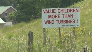 Anti-turbine signs