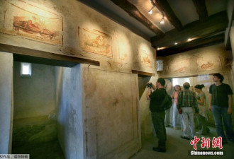 庞贝古城重现千年古妓院 情色壁画令人脸红