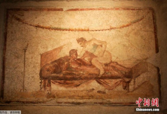 庞贝古城重现千年古妓院 情色壁画令人脸红