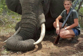 女猎手晒猎杀动物合照遭谴责 辩称是帮助动物
