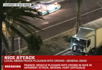 法国街头卡车冲撞人群 政府定性“袭击”