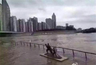 安徽持续暴雨：一组图直观感受芜湖长江水位