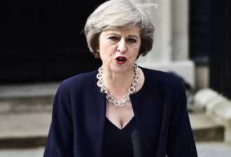露乳沟加豹纹高跟鞋 英国女首相战衣火了