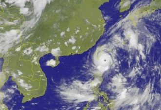 强烈台风“尼伯特”前沿已经登陆台湾东岸