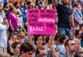 美各地民众游行抗议警察射杀非裔 纽约35人被捕